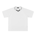 Striped V-Neck Soccer Jersey